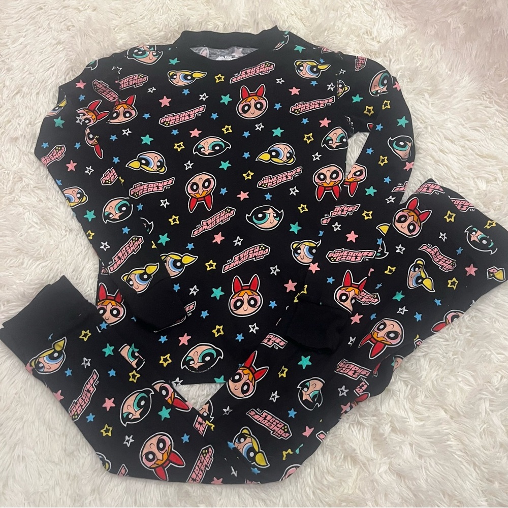 Powerpuff Girls Character Two-Piece Pajamas Set Size XL 12